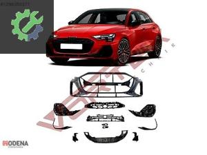 AUDI A3 2024- ÖN TAMPON S-LİNE SET PANJURSUZ SİYAH DETAYLI SIFIR
