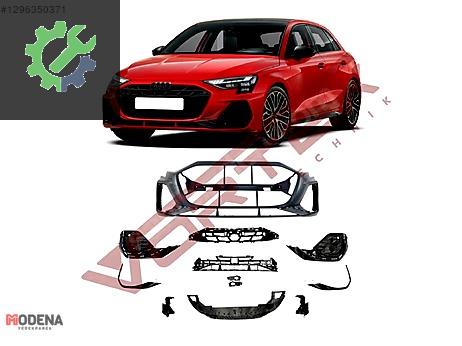 AUDI A3 2024- ÖN TAMPON S-LİNE SET PANJURSUZ SİYAH DETAYLI SIFIR