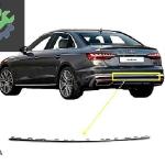AUDI A4 2019- ARKA TAMPON ÇITASI ORTA S-LİNE GRİ SIFIR 8W0853551