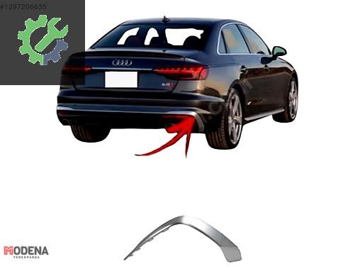 AUDI A4 2019- ARKA TAMPON ÇITASI SAĞ S-LİNE GRİ SIFIR 8W0853556