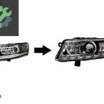 AUDI A6 2005- İÇİN 2008- LED FAR DÖNÜŞÜM MAKYAJLAMA SETİ SIFIR