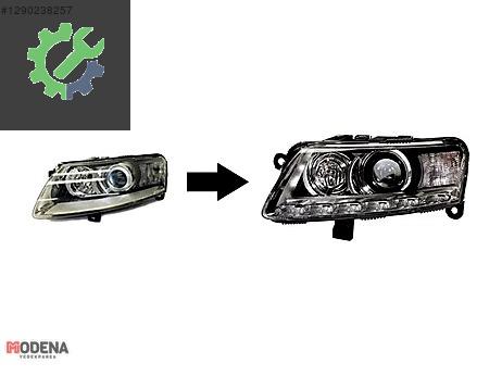 AUDI A6 2005- İÇİN 2008- LED FAR DÖNÜŞÜM MAKYAJLAMA SETİ SIFIR