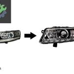 AUDI A6 2005- İÇİN 2008- LED FAR DÖNÜŞÜM MAKYAJLAMA SETİ SIFIR