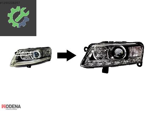 AUDI A6 2005- İÇİN 2008- LED FAR DÖNÜŞÜM MAKYAJLAMA SETİ SIFIR