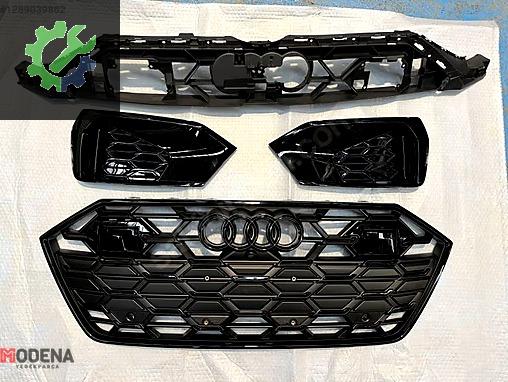 AUDI A7 2023- ÖN PANJUR+TAMPON IZGARA SET ORJİNAL (SİYAH) SIFIR