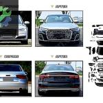 AUDI A8 2011-2016 İÇİN A8 2022- DÖNÜŞÜM SET ÖN-ARKA KOMPLE SIFIR