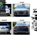 AUDI A8 2011-2016 İÇİN A8 2022- DÖNÜŞÜM SET ÖN-ARKA KOMPLE SIFIR
