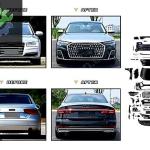 AUDI A8 2011-2016 İÇİN A8 2022- DÖNÜŞÜM SET ÖN-ARKA KOMPLE SIFIR