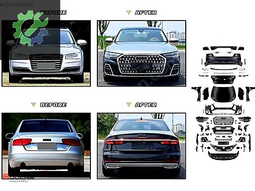 AUDI A8 2011-2016 İÇİN A8 2022- DÖNÜŞÜM SET ÖN-ARKA KOMPLE SIFIR
