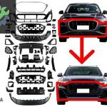 AUDI Q8 2019-2023 İÇİN FACELİFT 2024-2026 SLİNE ÖN TAMPON SETİ