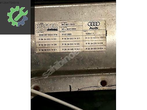 AUDİ TT SOL ÖN KAPI SOL KAPI CAMI CAM MOTORU DOLU KAPI