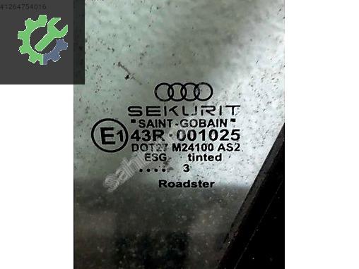 AUDİ TT SOL ÖN KAPI SOL KAPI CAMI CAM MOTORU DOLU KAPI