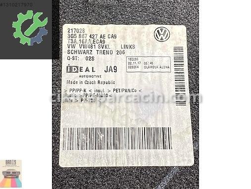 Volkswagen Passat Bagaj Döşemesi çıkma parça