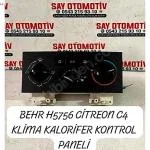 BEHR H5756 CİTREON C4 KLİMA KALORİFER KONTROL PANELİ