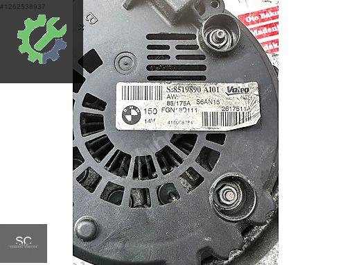 BMW 1 Serisi Şarj Dinamosu 8519890 çıkma parça