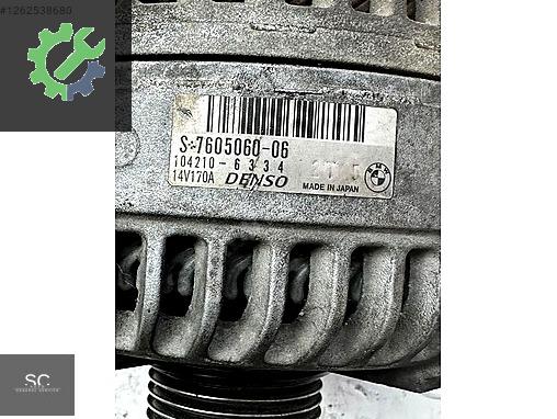 BMW 1 Serisi Şarj Dinamosu 760506006 çıkma parça