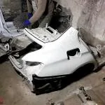 BMW 3 KASA F30 SAĞ ARKA ŞASİ KUPA SEDEFLİ BEYAZ ŞASE ÇEYREK MARŞ