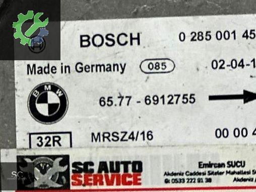 BMW 3 Serisi Airbag Beyni (SRS) 6912755 çıkma parça