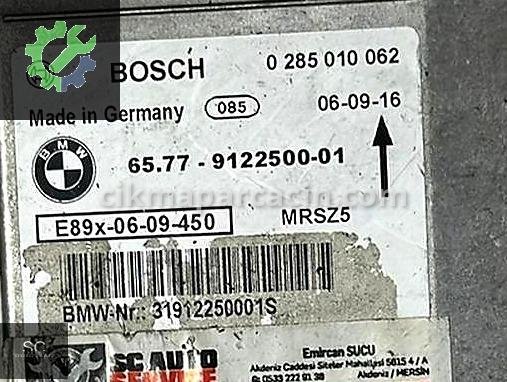 BMW 3 Serisi Airbag Beyni (SRS) 9122500 çıkma parça