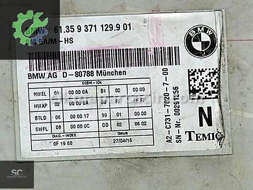 BMW 3 Serisi Beyin 9371129 çıkma parça