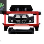 BMW 3 SERİSİ G20-G80 M3 DÖNÜŞÜM İÇİN ÖN TAMPON SET (ÖN PANJURLU)