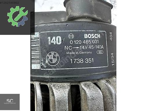 BMW 5 Serisi Şarj Dinamosu 1738351 çıkma parça