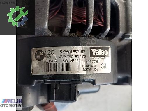 BMW 3 Serisi Şarj Dinamosu 7501593 çıkma parça