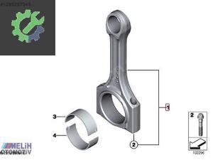 BMW E46 E87 E90 M47 ÇIKMA BİYEL KOLU 11240308859 0308859 (2. Adet)