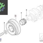 BMW E46 E87 E90 M47 ÇIKMA KRANK KASNAĞI 11237805696 7805696