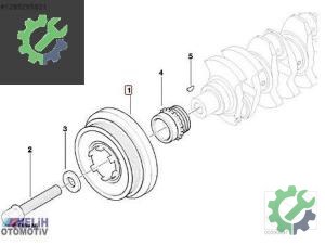BMW E46 E87 E90 M47 ÇIKMA KRANK KASNAĞI 11237805696 7805696