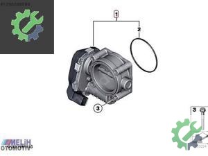 BMW E60 E65 N62 ÇIKMA GAZ KELEBEĞİ 13547506627 7506627 (2. Adet)