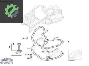 BMW E60 E65 N62 ÇIKMA KARTER 11137574532 7574532 (2. Adet)