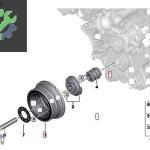 BMW E60 E65 N62 ÇIKMA KRANK KASNAĞI 11237568345 7568345