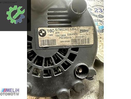BMW 5 Serisi Şarj Dinamosu 7802261 çıkma parça