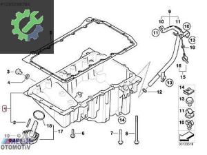 BMW E87 E90 M47 ÇIKMA YAĞ KARTERİ 11137798372 7798372