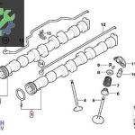 BMW E87 E90 N43 ÇIKMA EKSANTRİK MİLİ 563345 7563364