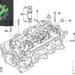 BMW E87 E90 N46 ÇIKMA SİLİNDİR KAPAĞI 11127578028 11127578027