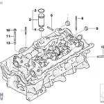 BMW E87 E90 N46 ÇIKMA SİLİNDİR KAPAĞI 11127578028 11127578027