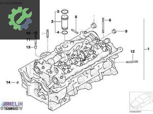 BMW E87 E90 N46 ÇIKMA SİLİNDİR KAPAĞI 11127578028 11127578027