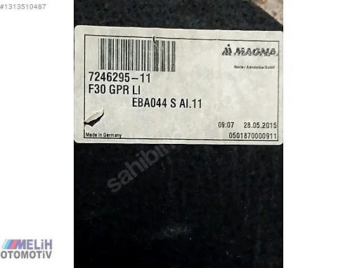 BMW 3 Serisi Bagaj 7246295 çıkma parça