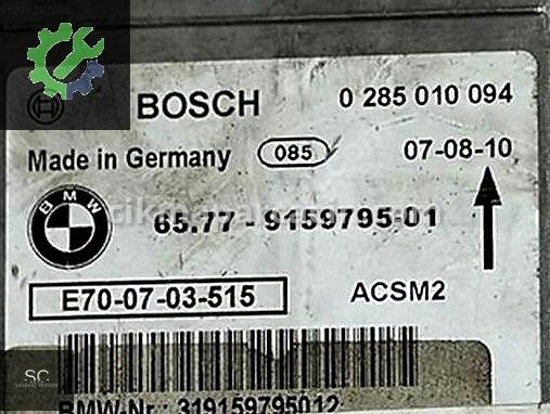 BMW X5 Airbag Beyni (SRS) 9159795 çıkma parça