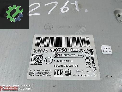 Citroen C-Elysee Beyin C-ELYSEE çıkma parça