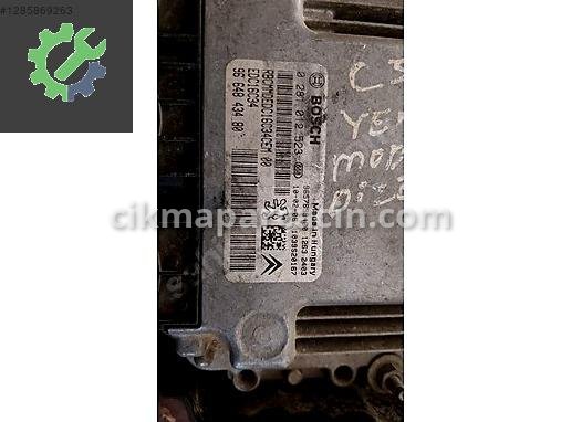 Citroen C3 Motor Beyni 0281012523, 96648434 çıkma parça