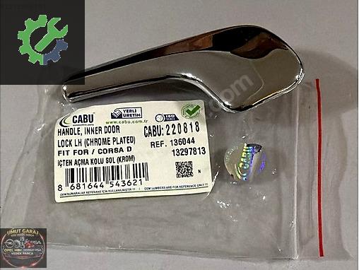 CORSA D 2006-2014 ÖN ARKA İÇ AÇMA KOLU SOL KROM 136044 CABU