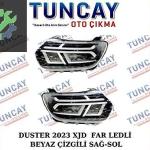 DACİA DUSTER XJD LEDLİ SAĞ SOL FAR 2021-2025 YEDEK PARÇA