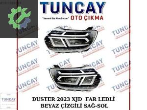 DACİA DUSTER XJD LEDLİ SAĞ SOL FAR 2021-2025 YEDEK PARÇA