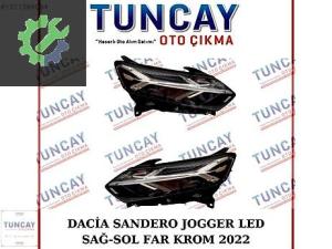 DACİA SANDERO JUGGER LED SAĞ SOL FAR KROM 2022-2025 YEDEK PARÇA