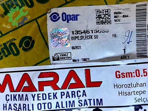Fiat Fiorino Silecek Suyu Deposu 1354615080 çıkma parça