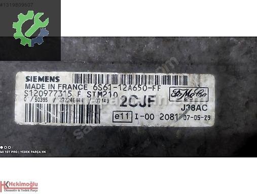Ford Fiesta Motor Beyni 12A650 çıkma parça