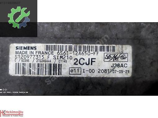 Ford Fiesta Beyin 12A650 çıkma parça
